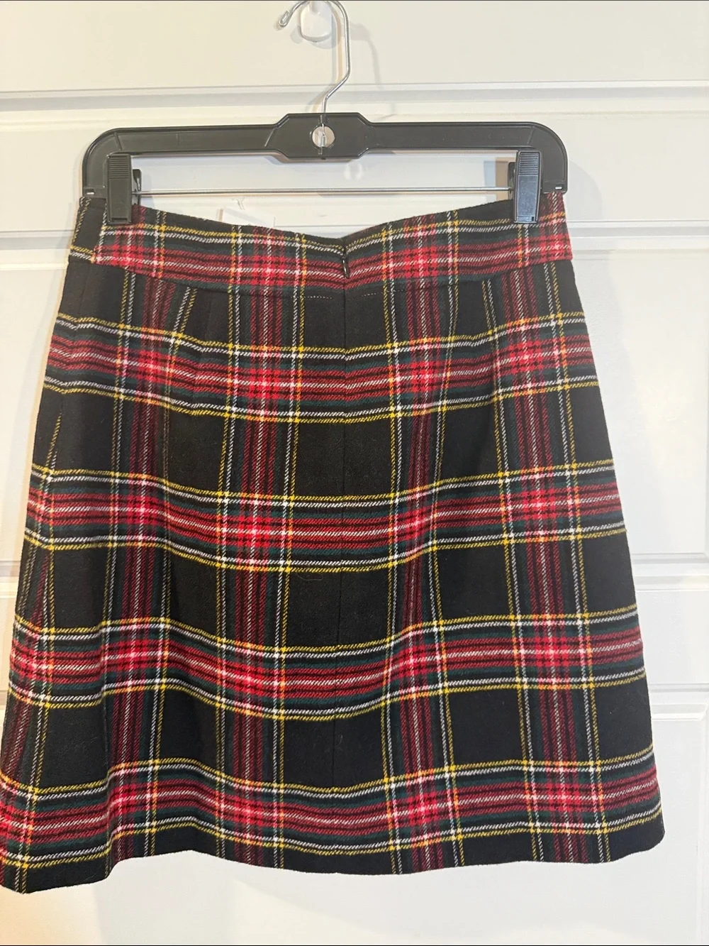 J. Crew Tartan Plaid Wool-Blend A-line Mini Skirt Preppy Holiday Festive NWT 4